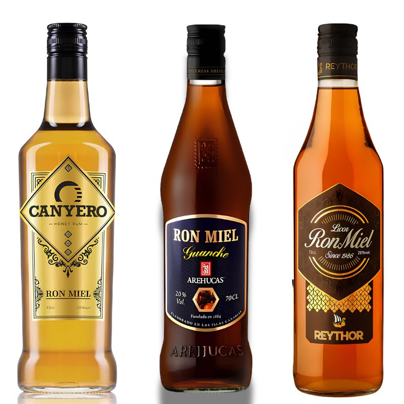 Ronmiel Honey Rum Gift Set – Arehucas, Reythor & Canyero Trio
