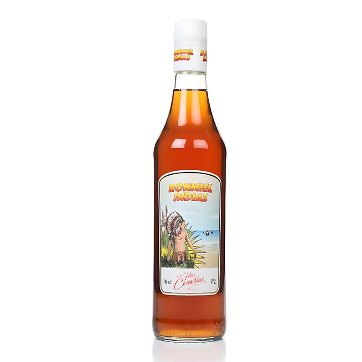 Ron Miel Indias Honey Rum Liqueur (20% ABV) - 0.7L Canary Islands – RON ...